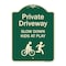 Signmission Designer Series-Private Driveway Slow Down Kids At Play Heavy-Gauge Aluminum, 24" x 18", G-1824-9926 A-DES-G-1824-9926 - alternate 1